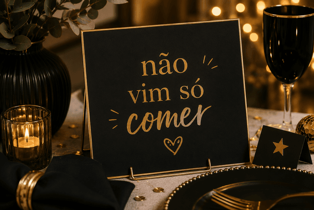 Não vim só comer 😂
